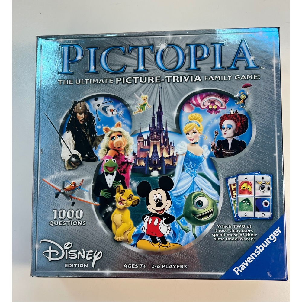 Ravensburger Pictopia Disney Edition‎ Picture Trivia Family Board Game 2017